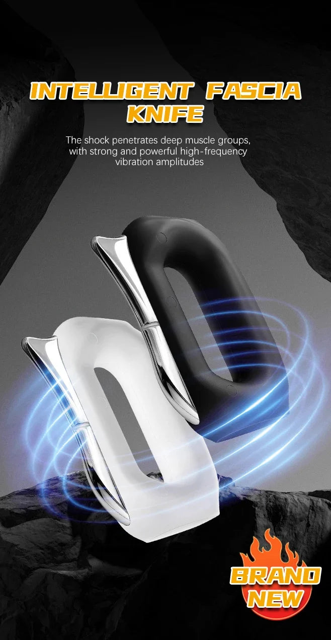Electric Fascia Scraper Heated Vibration USB Rechargeable