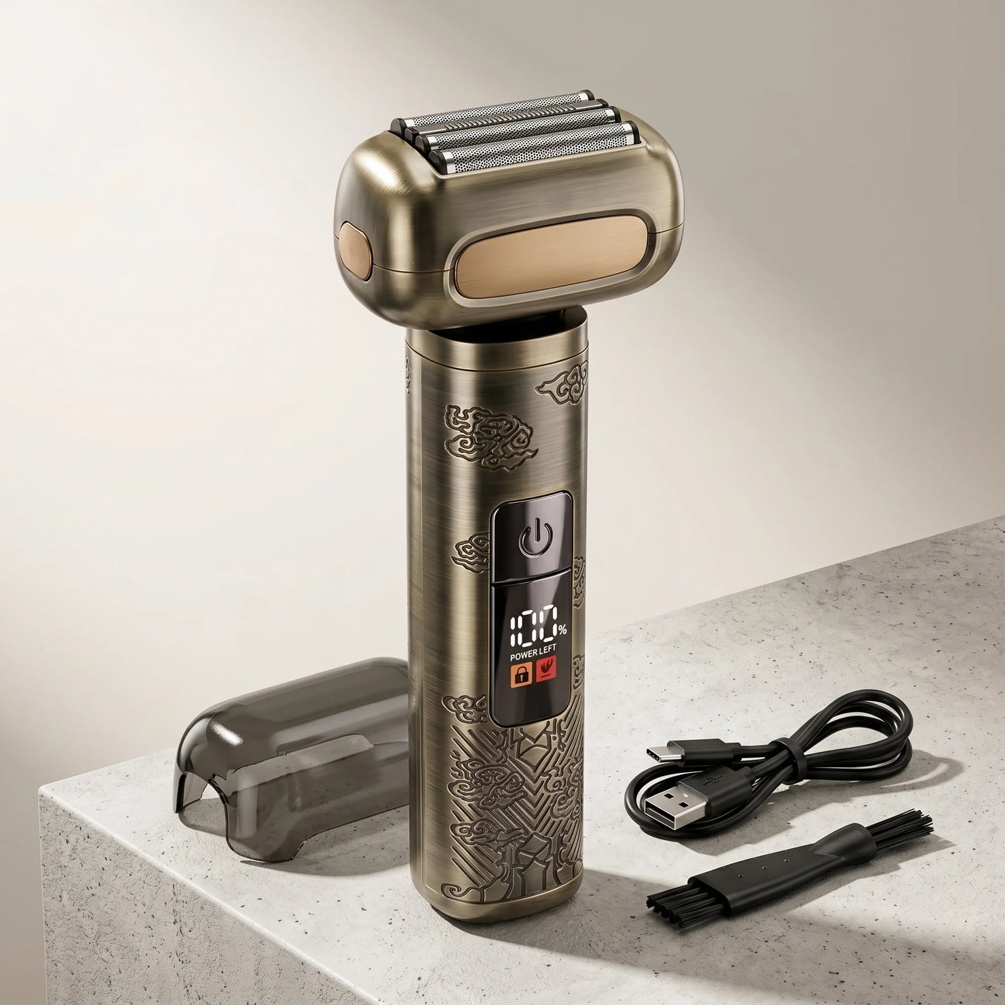 Electric Foil Shaver 4-Blade Wet & Dry Rechargeable
