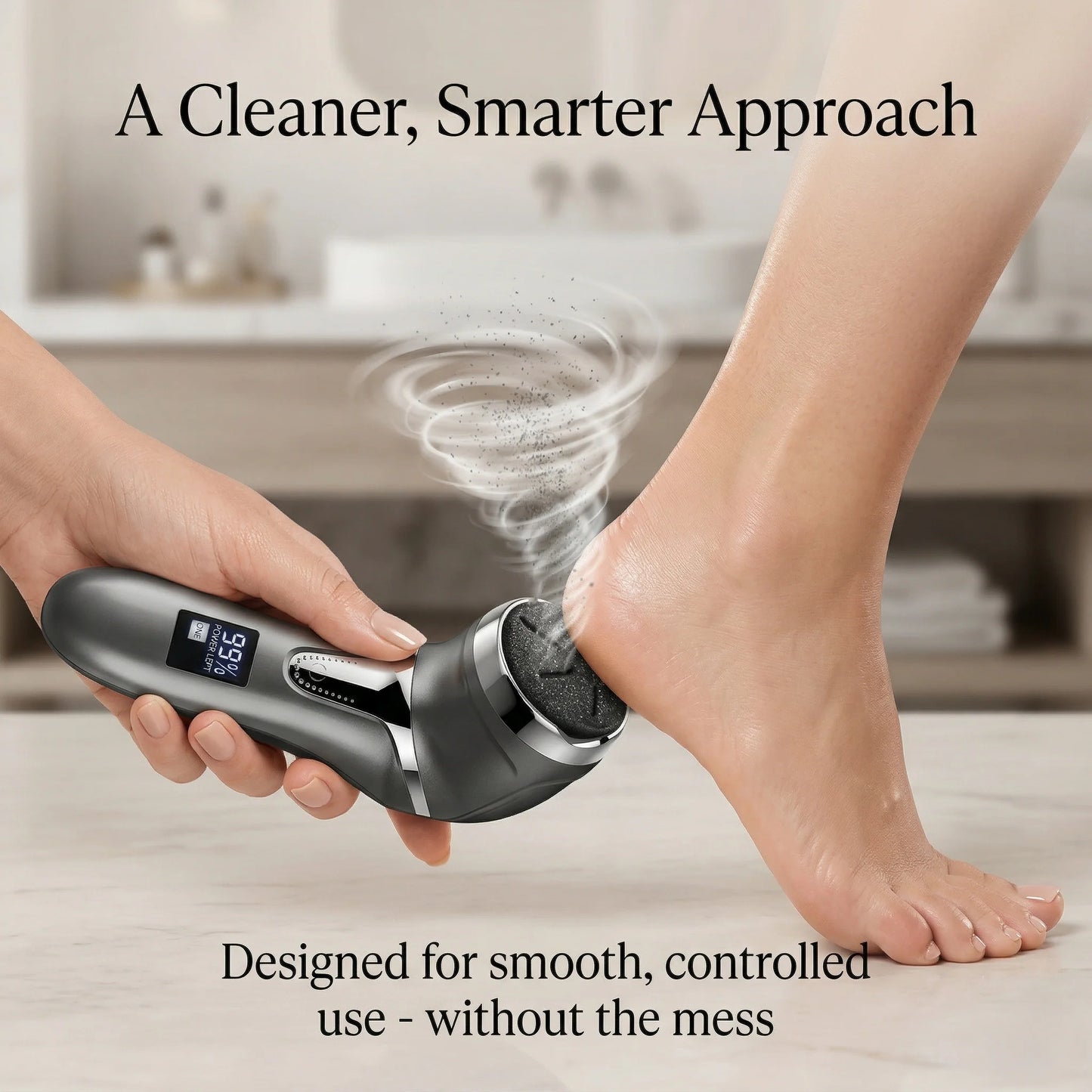 Electric Foot File Rechargeable Dust Collection Callus Removal