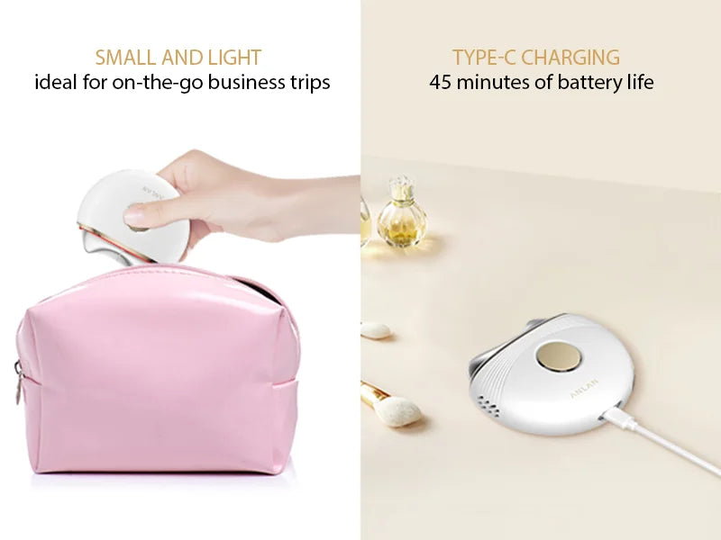 Electric Gua Sha Massager EMS Microcurrent 3-Color LED Hot/Cold