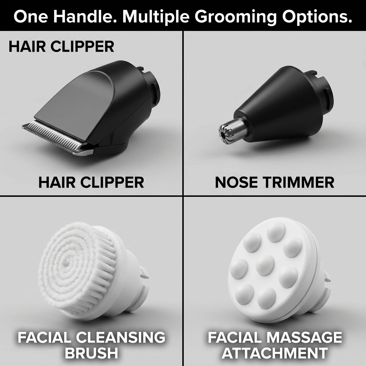 Electric Head Shaver 7-Head Rotary 5-in-1 Cordless
