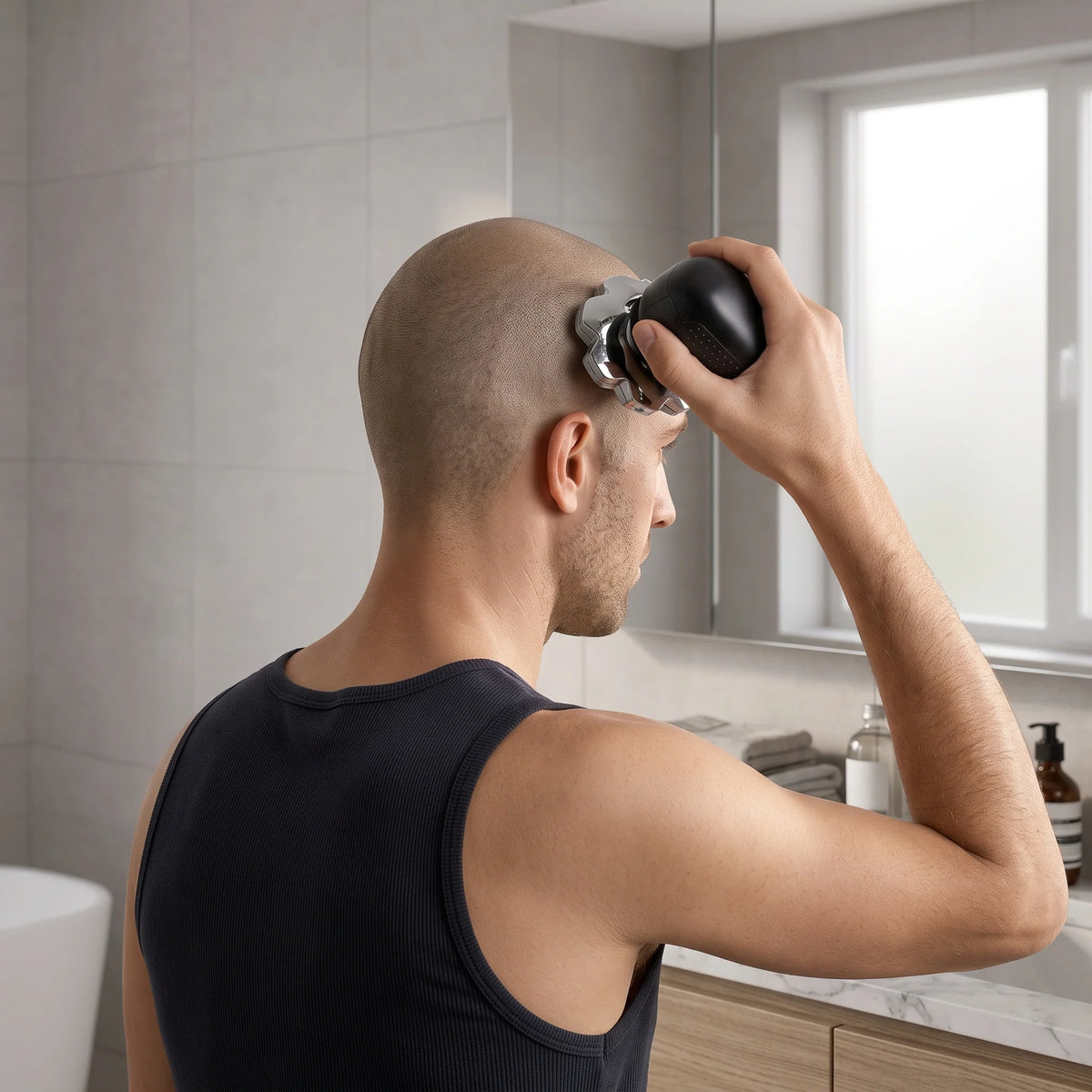 Electric Head Shaver 9-Head Rotary 5-in-1 Wet & Dry