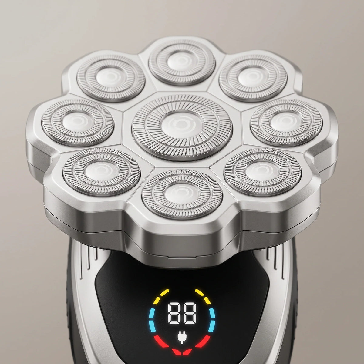 Electric Head Shaver 9-Head Rotary 5-in-1 Wet & Dry