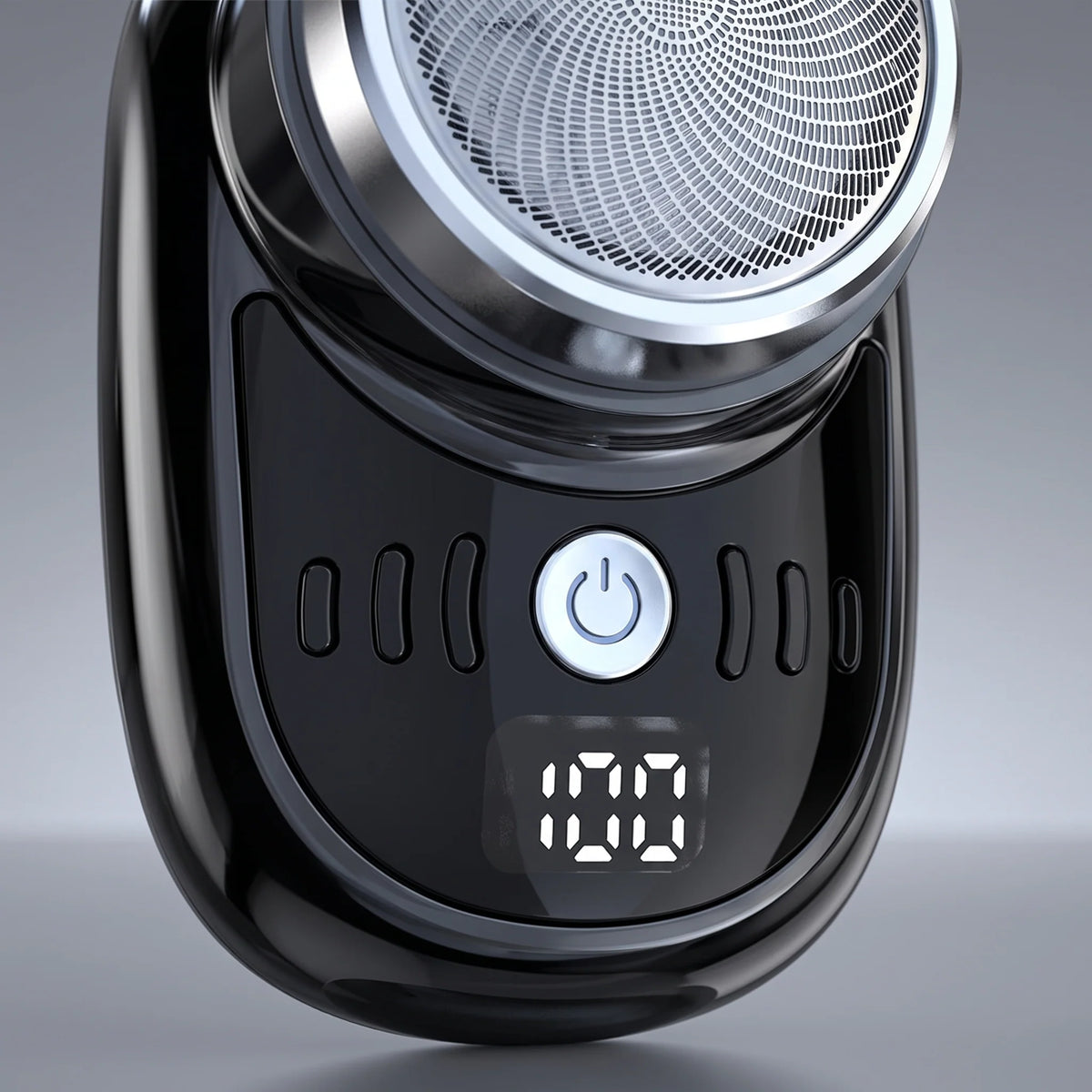 Electric Rotary Shaver Flexible Mesh Head Digital Display