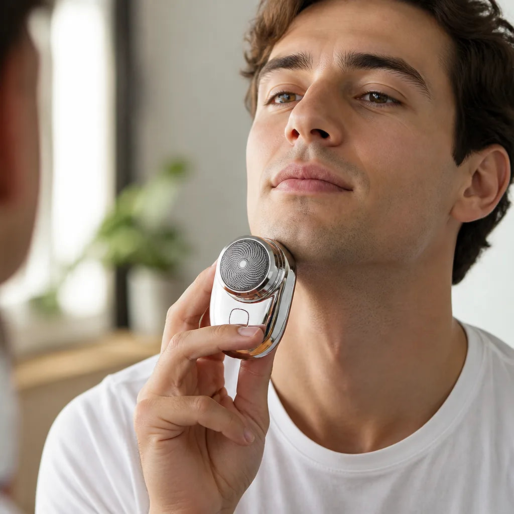 Electric Shaver 3D Pivoting Head Waterproof Stainless Steel Blades