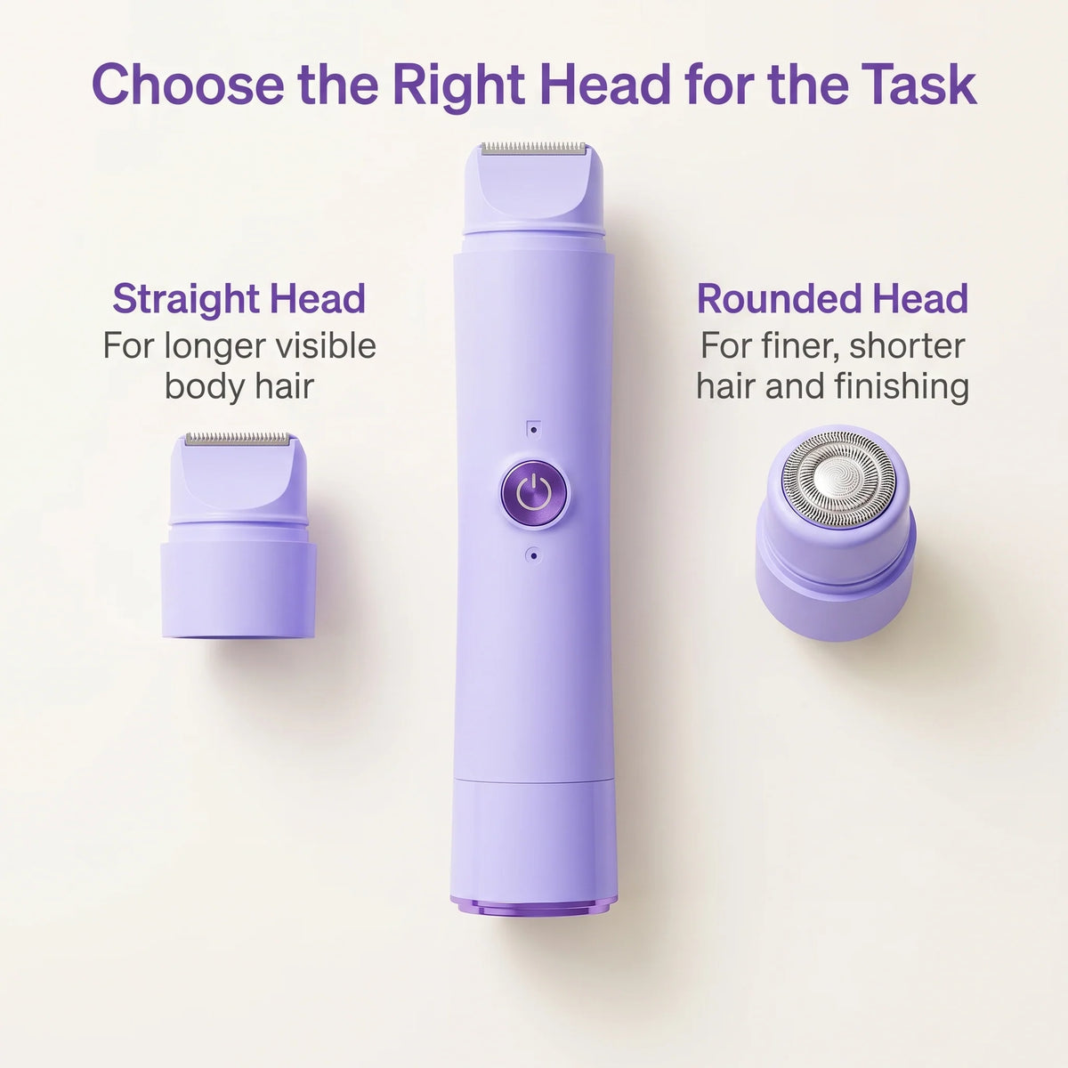 Electric Shaver Body & Bikini Dual-Head Cordless