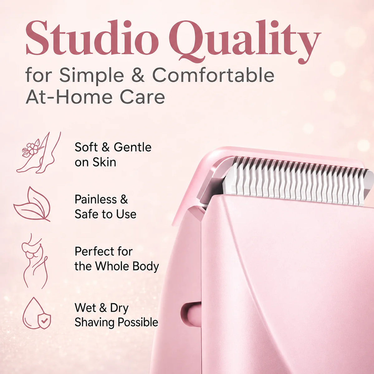 Electric Shaver Gentle Waterproof USB-C Rechargeable