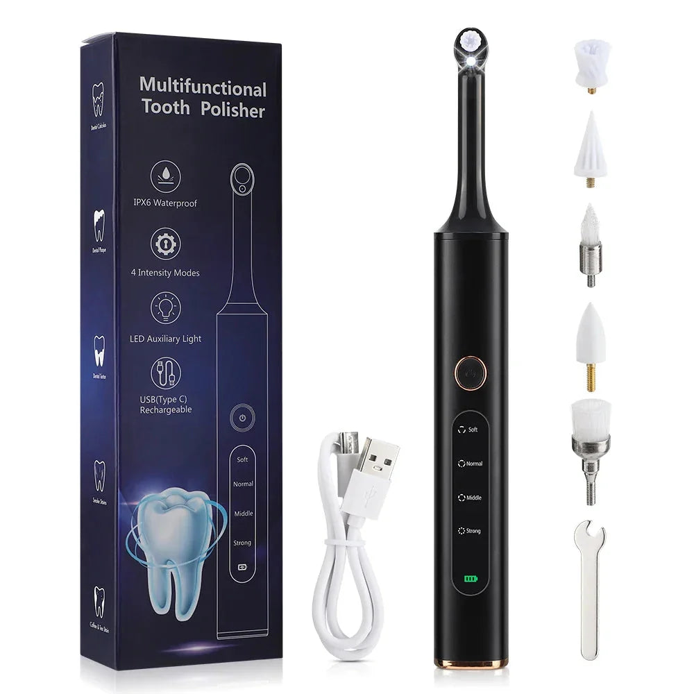Electric Tooth Polisher 5-in-1 Cordless Rechargeable
