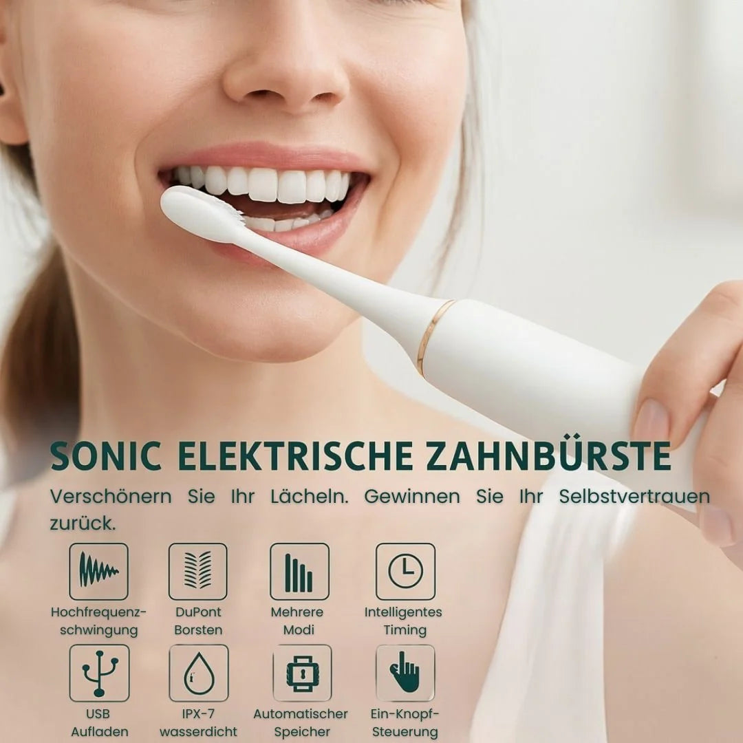 Electric Toothbrush Rechargeable Sonic 6 Modes Wireless Charging
