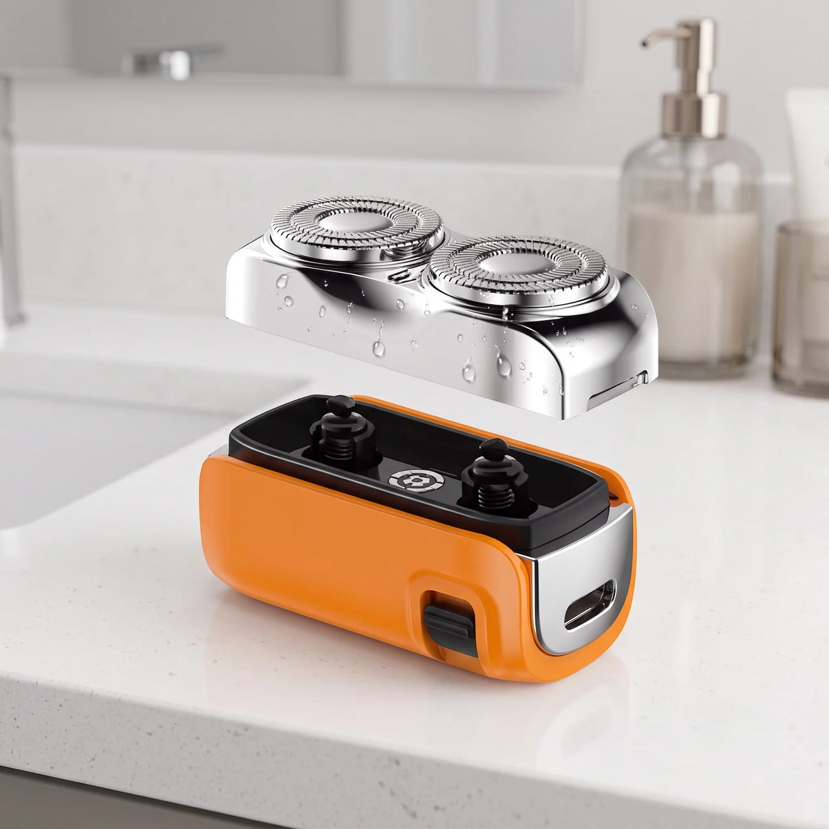Electric Travel Shaver Twin Blade Rechargeable