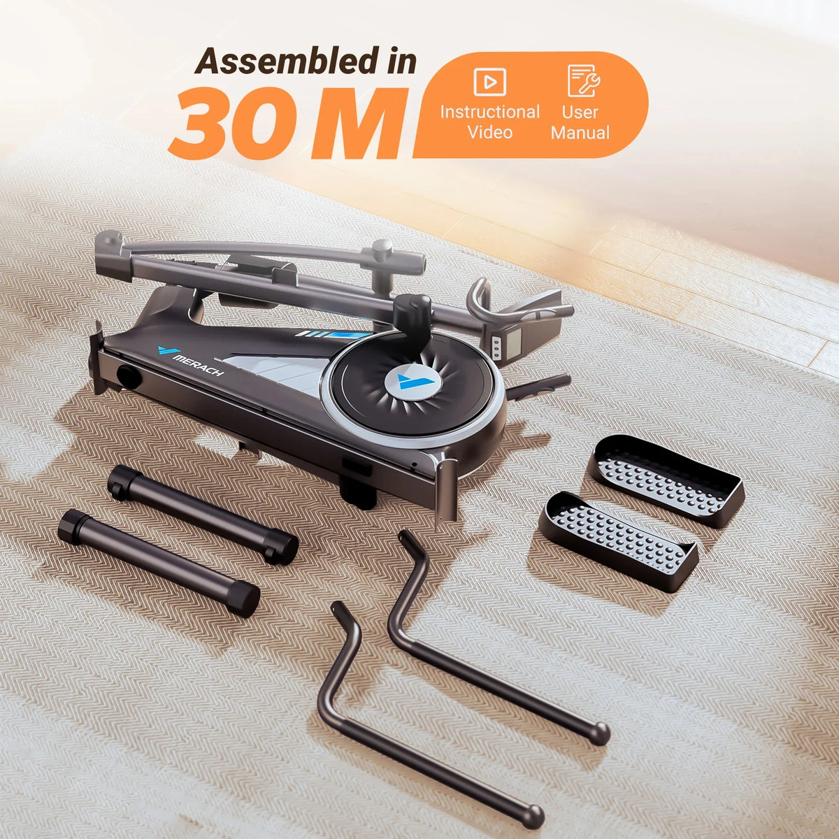 Elliptical Whisper-Quiet Magnetic Resistance 15.5-Inch Stride