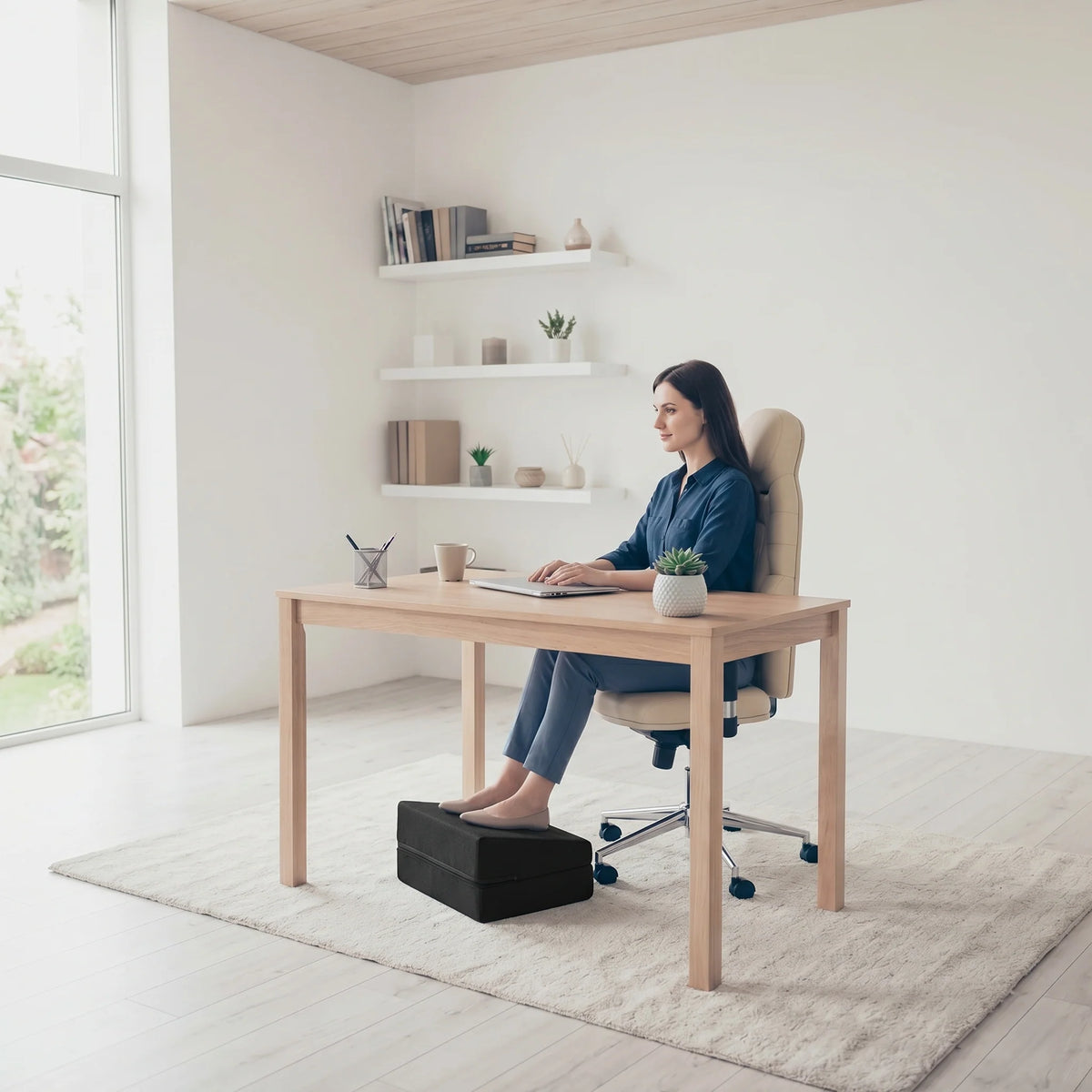 Ergonomic Foot Rest 3-Level Adjustable Posture Support