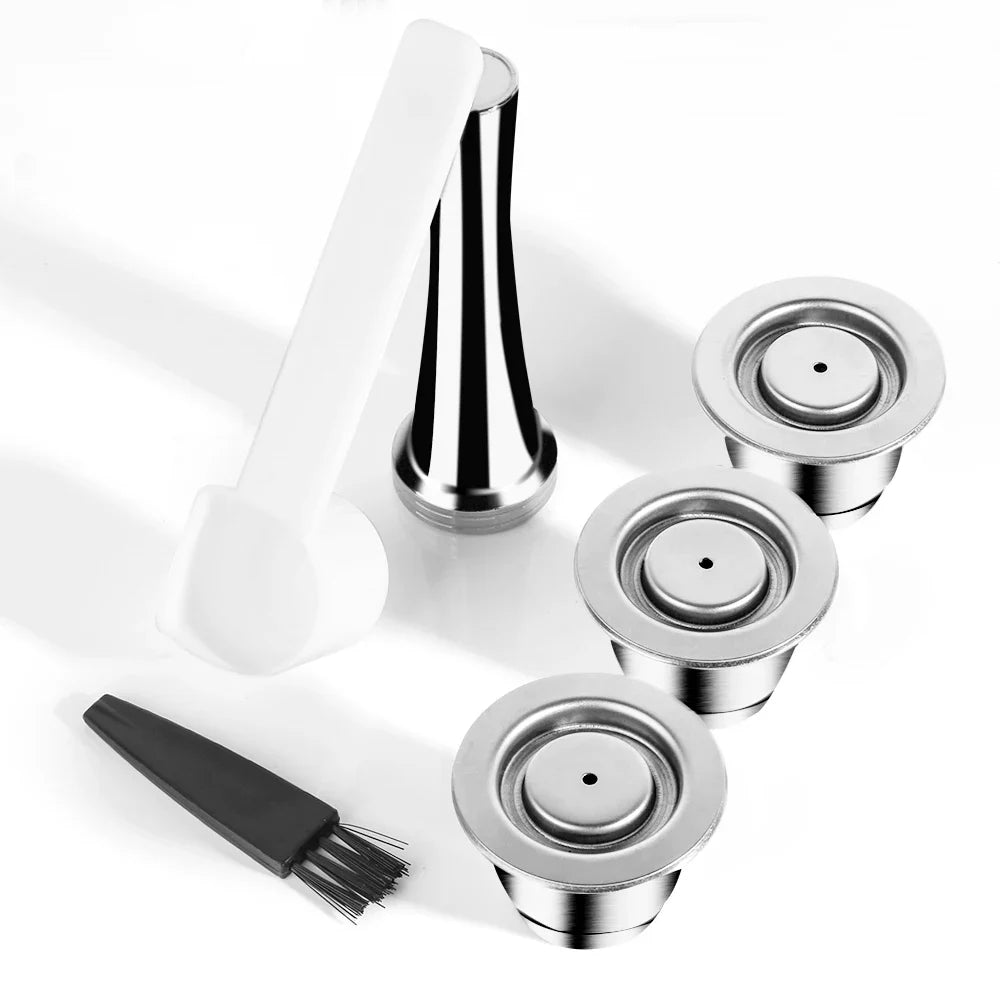 Espresso Capsules Stainless Steel Crema Set of 3