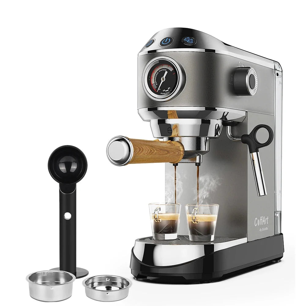 Espresso Machine 20-Bar Extraction Steam Frother Removable Base