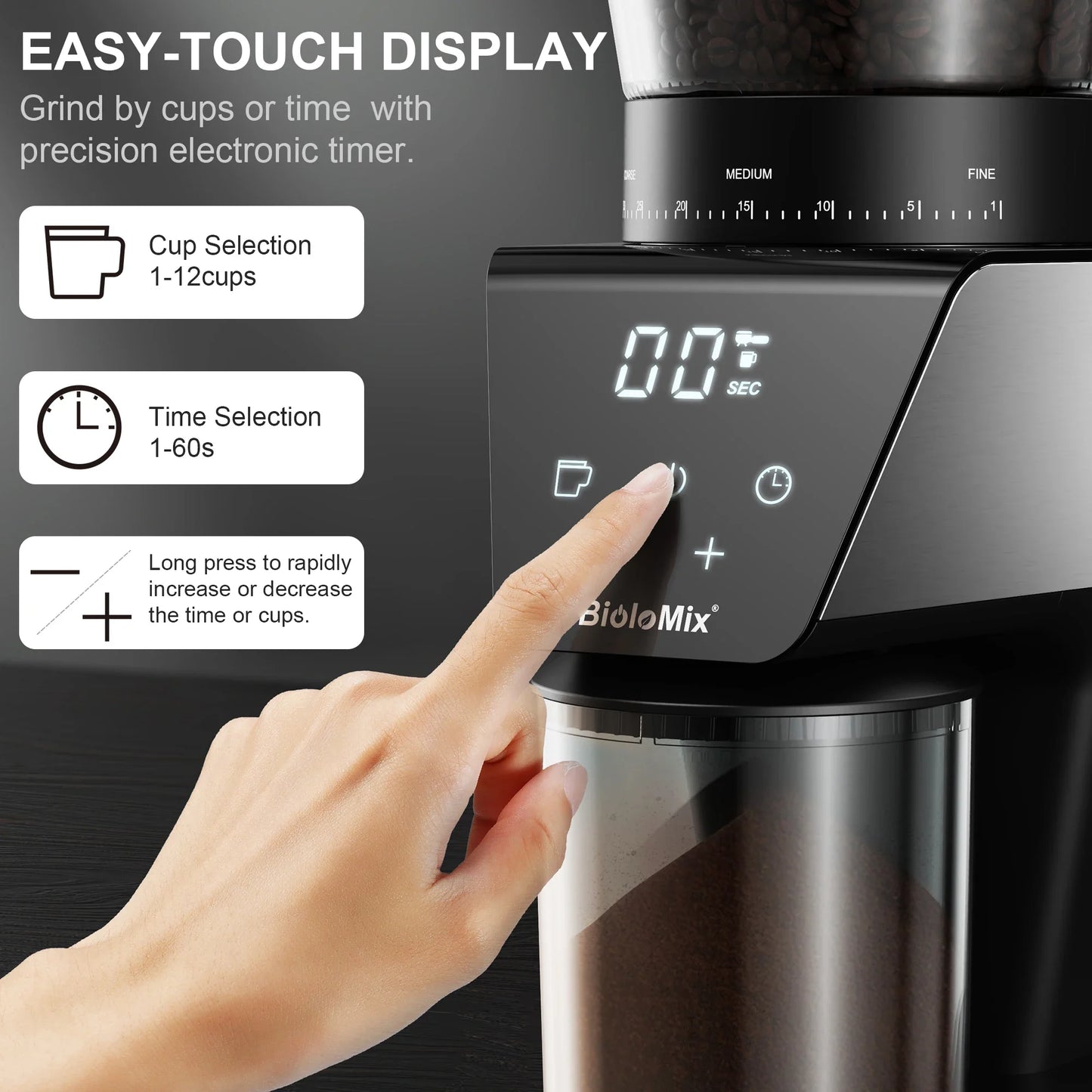 Espresso Machine 20-Bar Extraction Steam Frother Removable Base