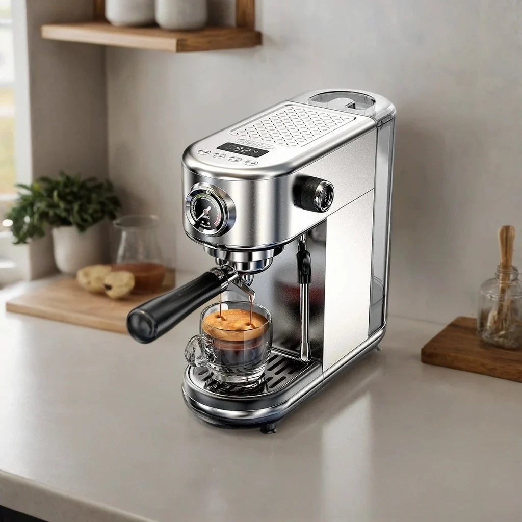 Espresso Machine 20-Bar Pump & Steam Wand