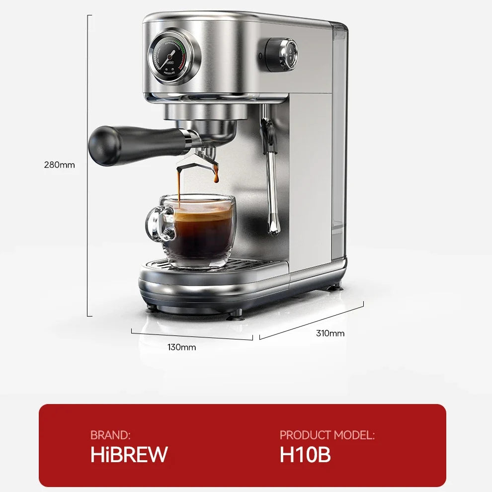 Espresso Machine 20-Bar Pump & Steam Wand