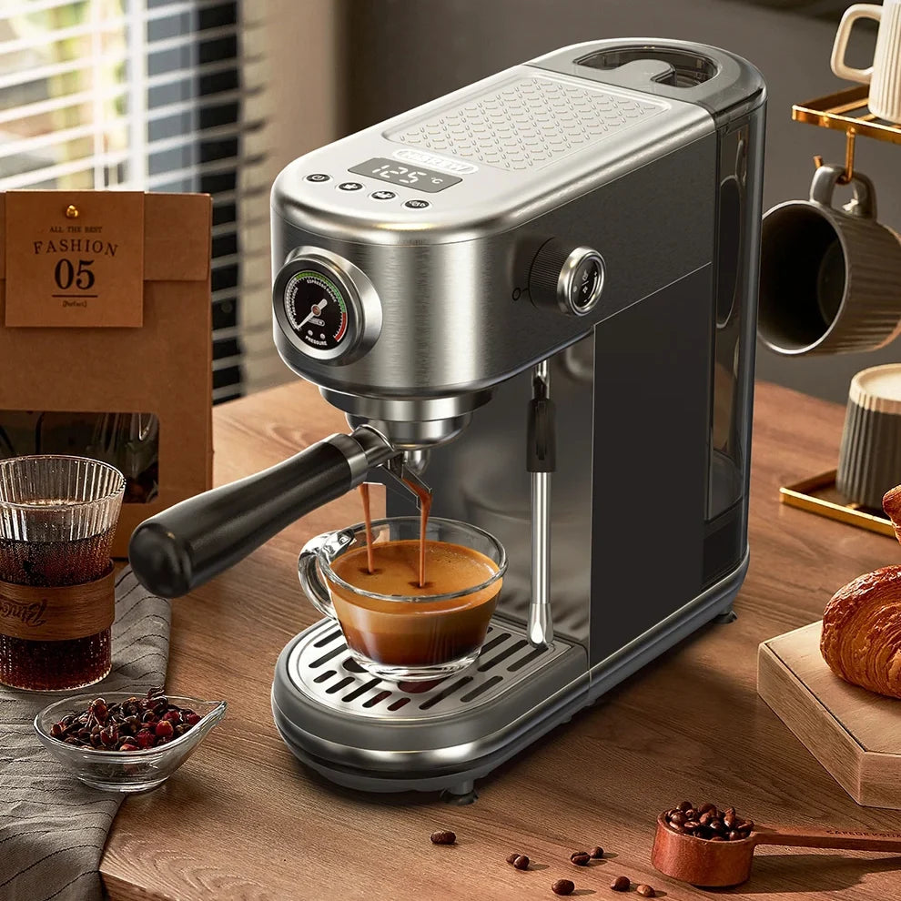 Espresso Machine 20-Bar Pump & Steam Wand