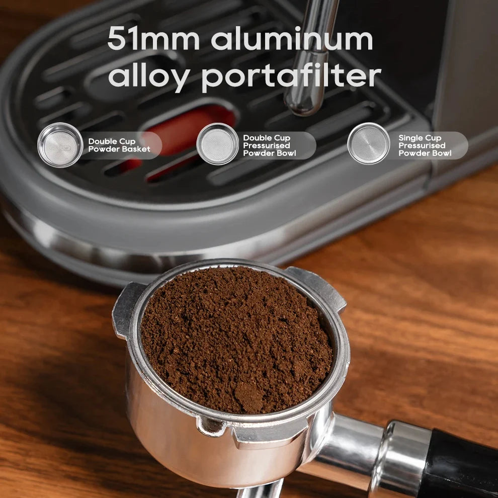 Espresso Machine 20-Bar Pump & Steam Wand