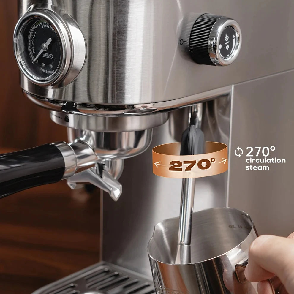 Espresso Machine 20-Bar Pump & Steam Wand