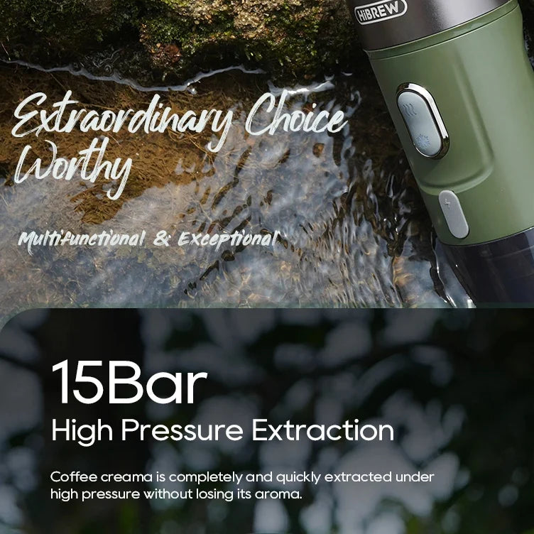Espresso Maker 15-Bar USB Rechargeable