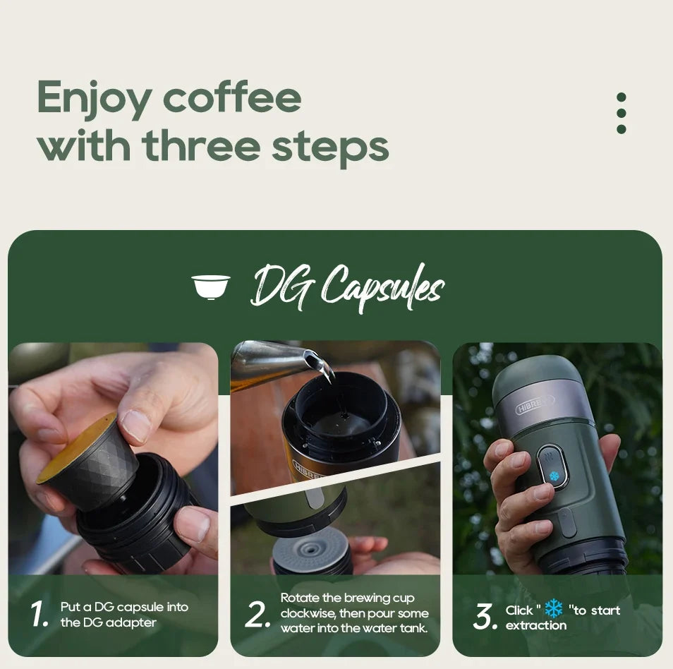 Espresso Maker 15-Bar USB Rechargeable