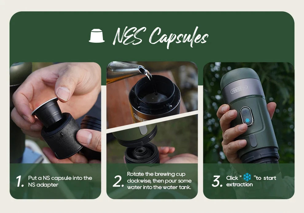 Espresso Maker 15-Bar USB Rechargeable