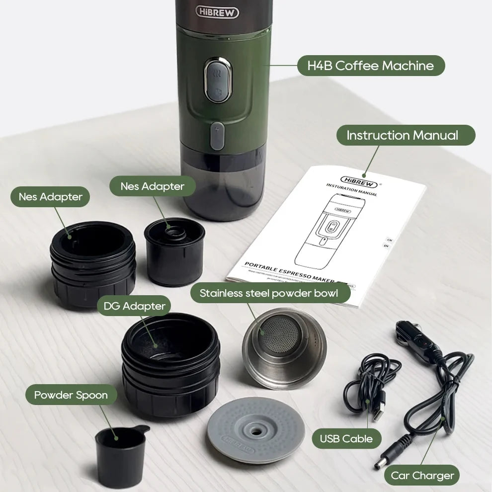 Espresso Maker 15-Bar USB Rechargeable