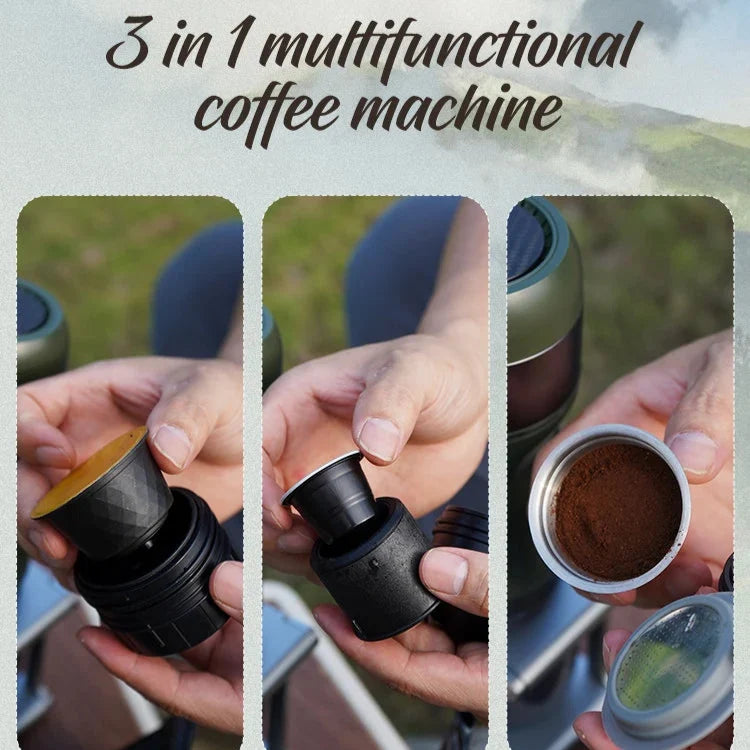 Espresso Maker 15-Bar USB Rechargeable