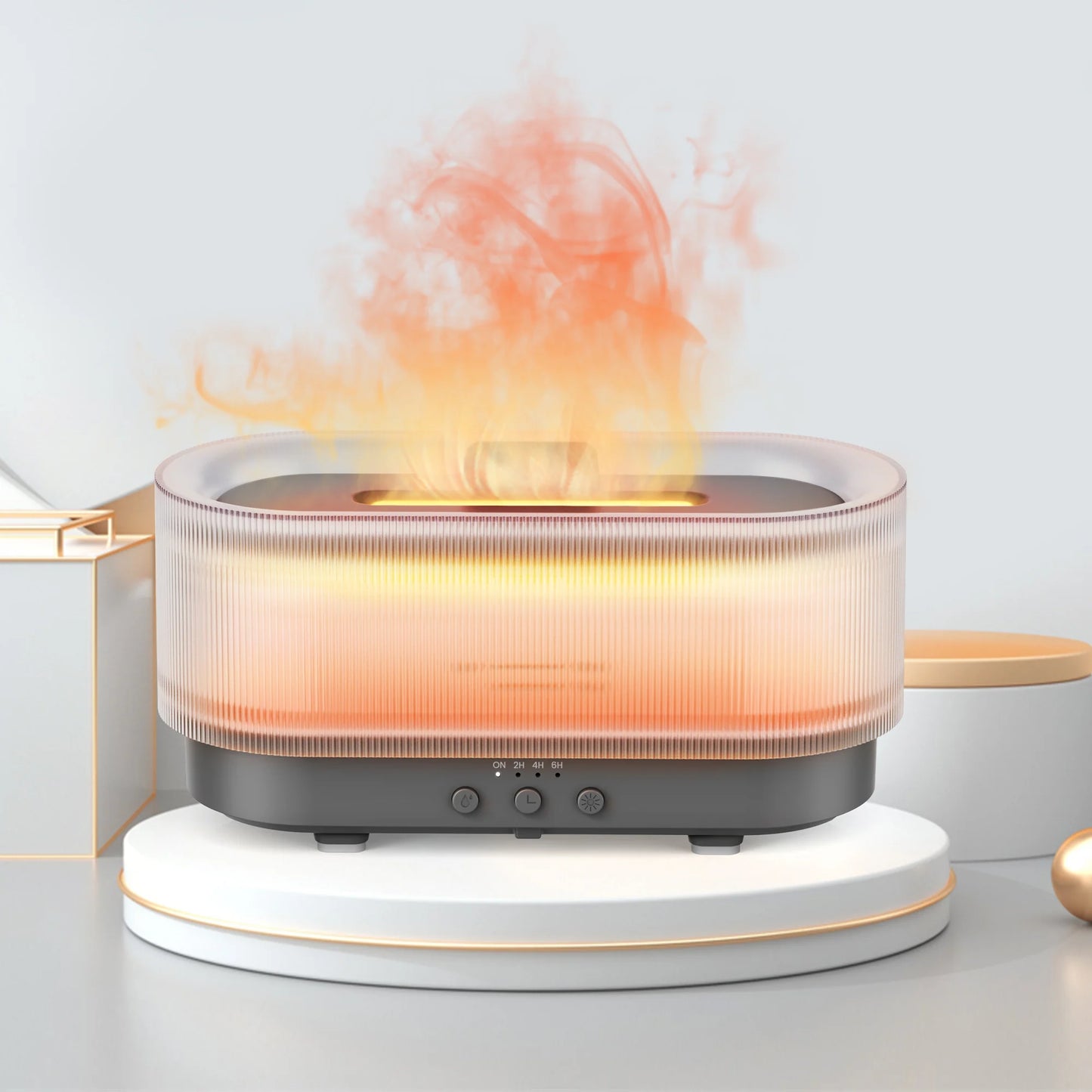 Essential Oil Diffuser Flame-Effect LED & Ultrasonic Mist