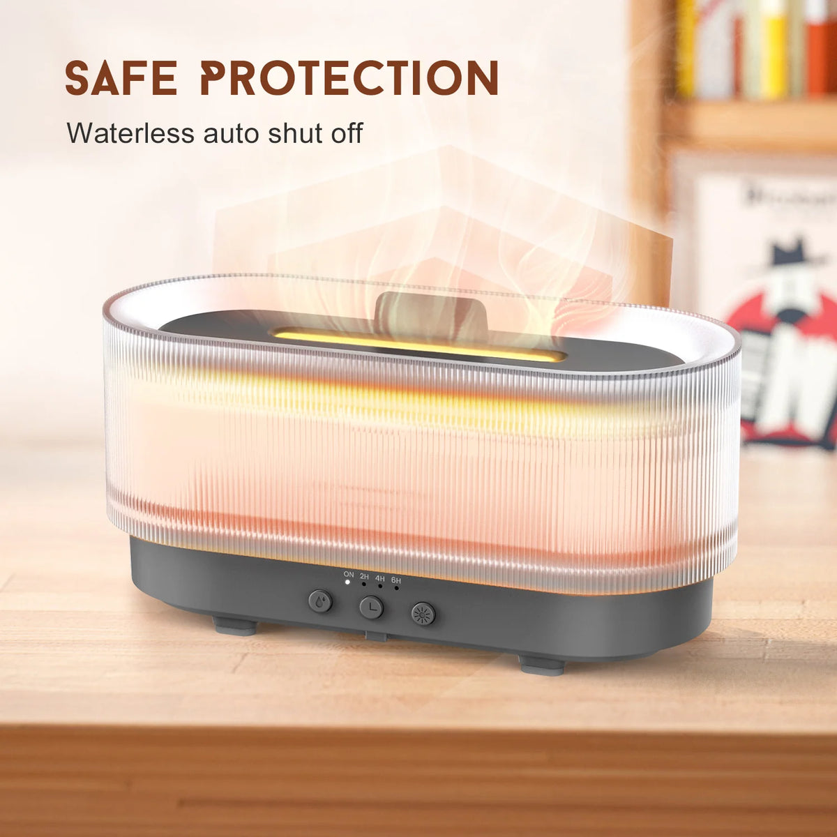 Essential Oil Diffuser Flame-Effect LED & Ultrasonic Mist