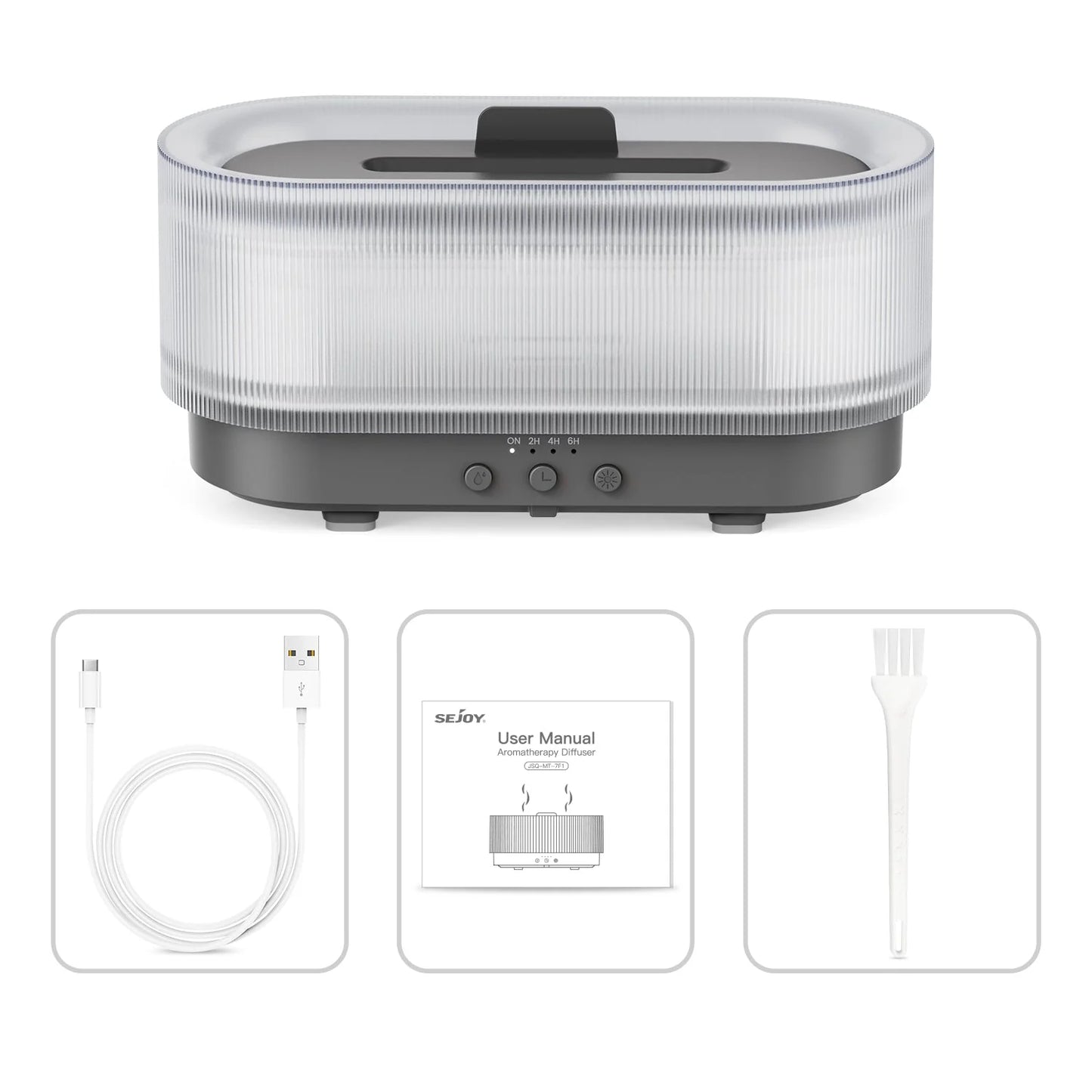 Essential Oil Diffuser Flame-Effect LED & Ultrasonic Mist