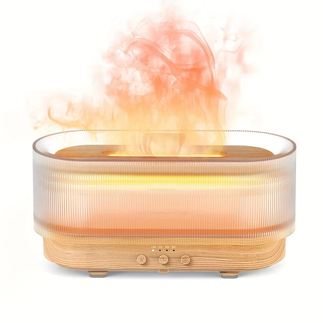 Essential Oil Diffuser Flame-Effect LED & Ultrasonic Mist