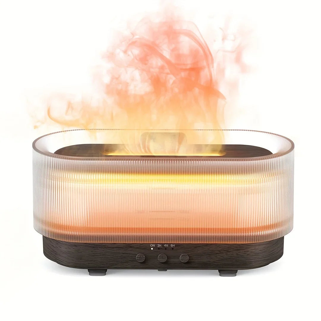 Essential Oil Diffuser Flame-Effect LED & Ultrasonic Mist