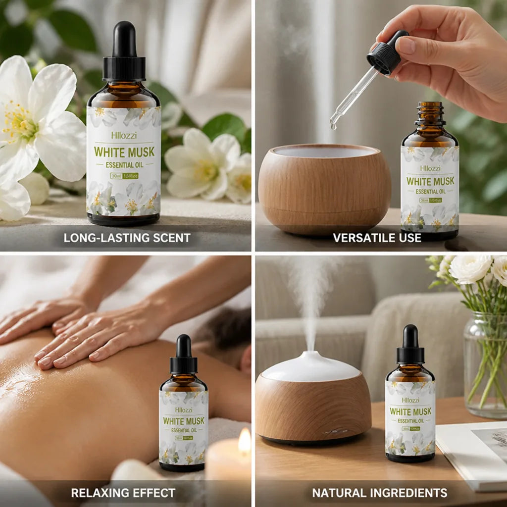 Essential Oil White Musk Long-Lasting Diffuser & Body