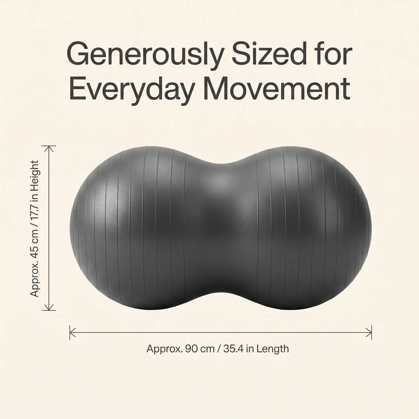 Exercise Ball Peanut Shape Pump Included
