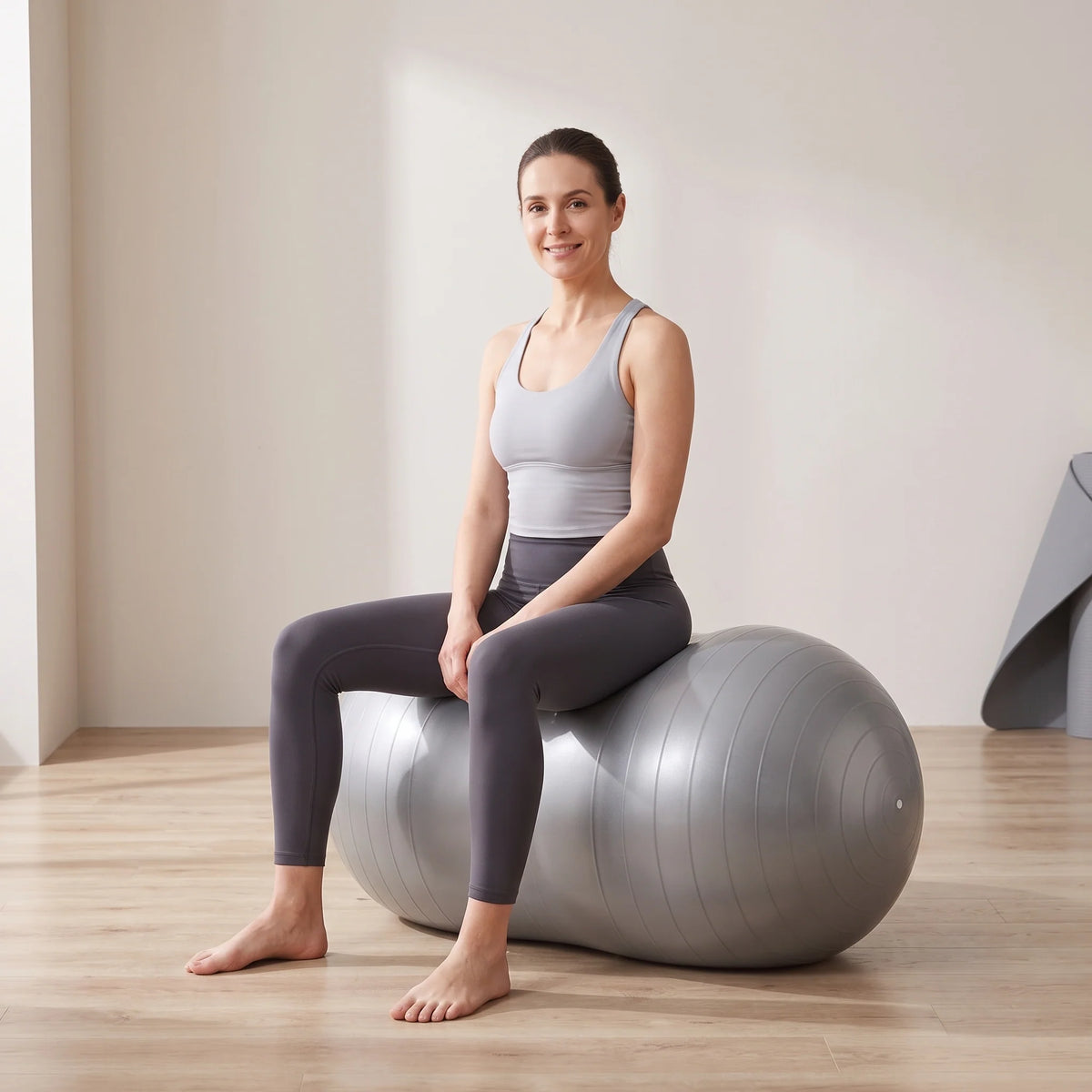 Exercise Ball Peanut Shape Pump Included