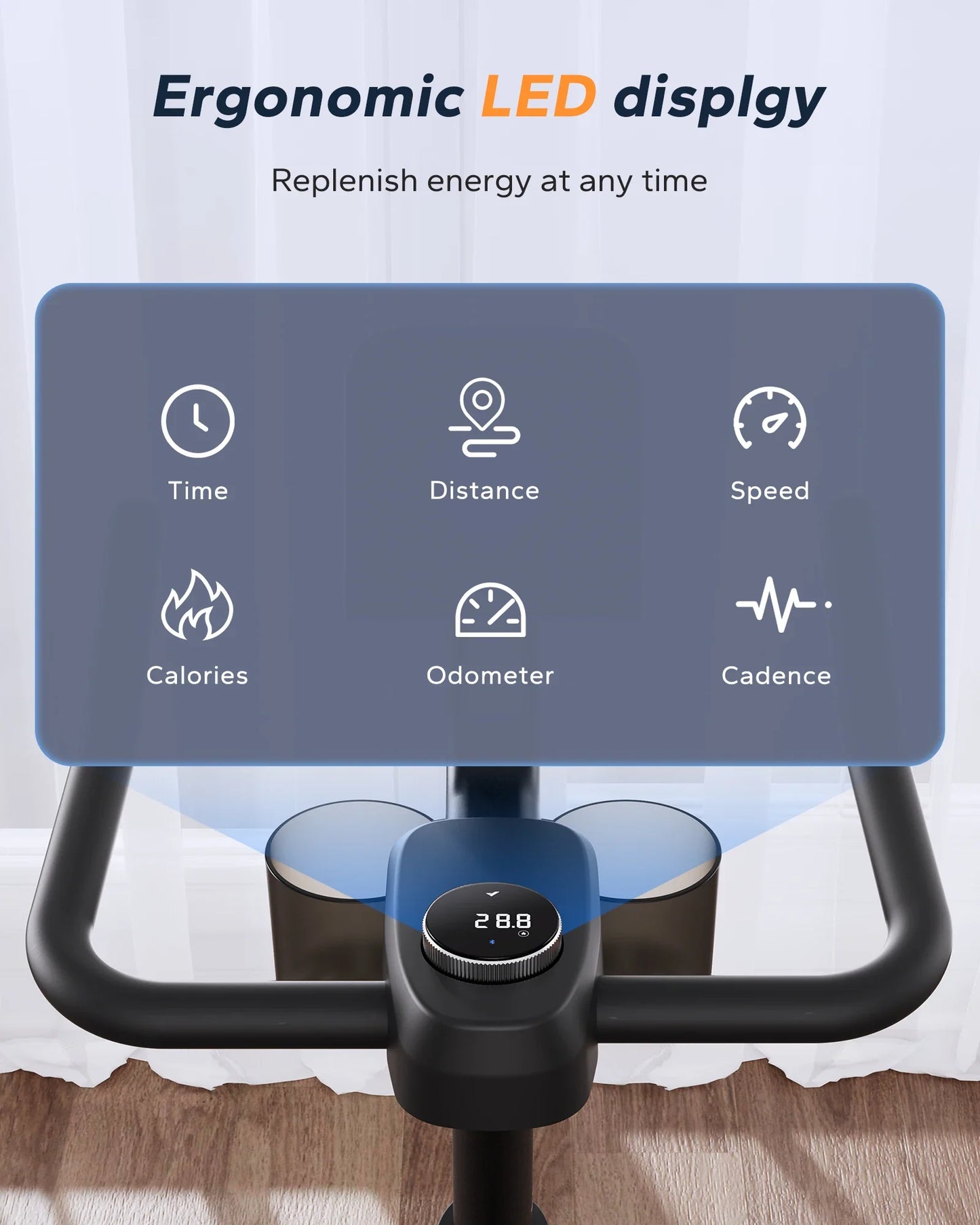 Exercise Bike Magnetic Resistance Ultra-Quiet & App-Connected