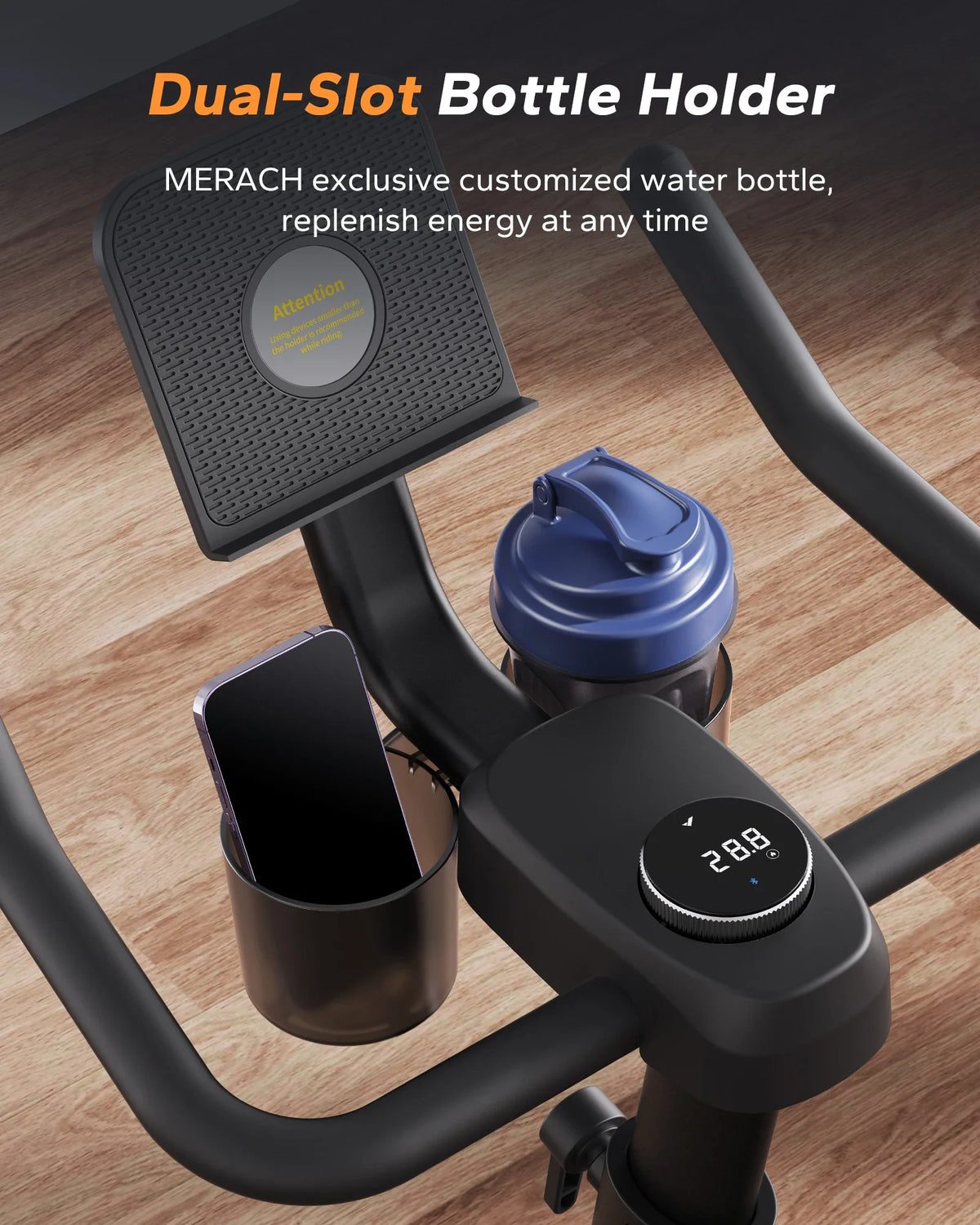 Exercise Bike Magnetic Resistance Ultra-Quiet & App-Connected