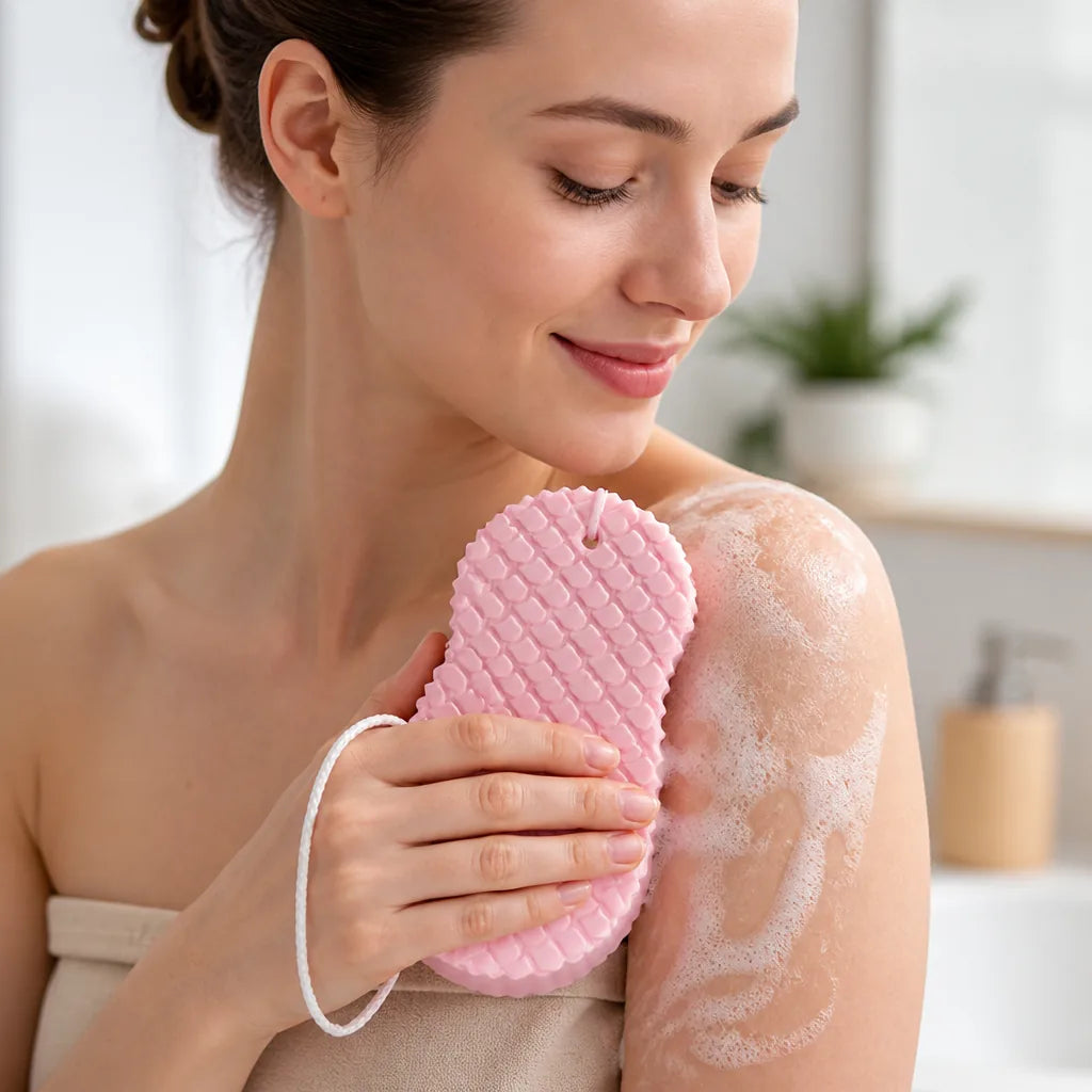 Exfoliating Brush Face & Body Gentle Silicone Dual-Sided
