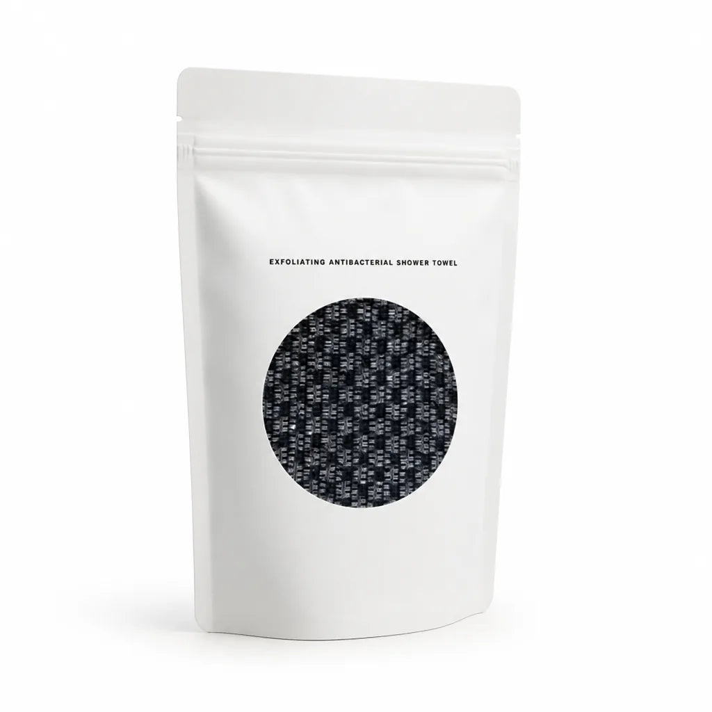 Exfoliating Shower Towel Carbon Fiber Kills 99.9% Bacteria