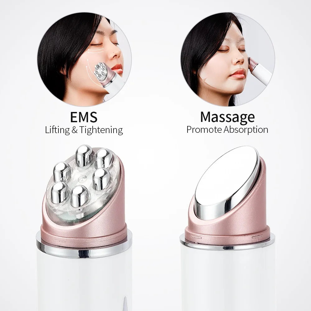 Eye & Face Massager Microcurrent 3-Color LED 43°C Heat