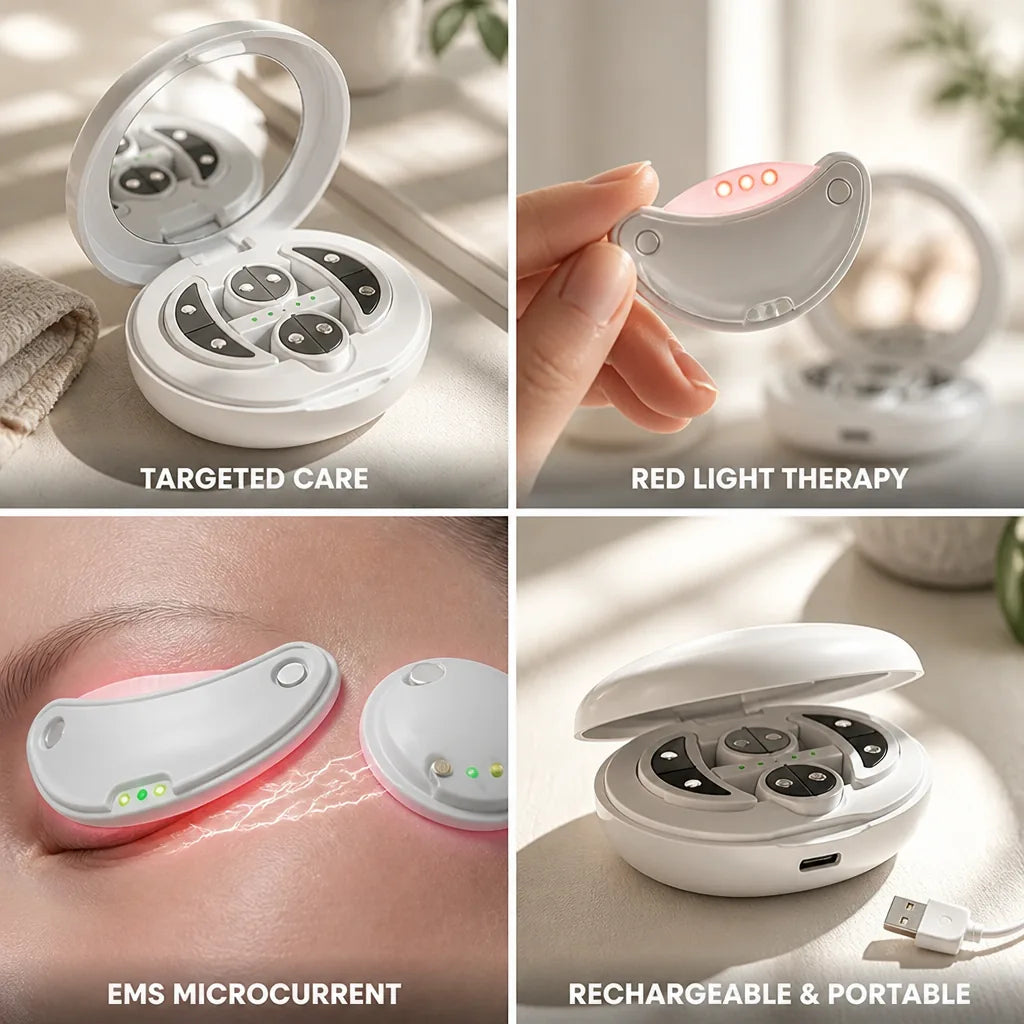 Eye Lift Device EMS Microcurrent & Red Light Rechargeable