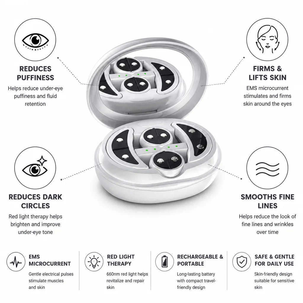 Eye Lift Device EMS Microcurrent & Red Light Rechargeable
