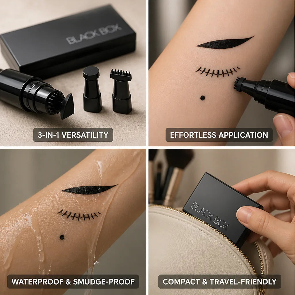 Eye Makeup Stamper 3-in-1 Waterproof & Smudge-Proof