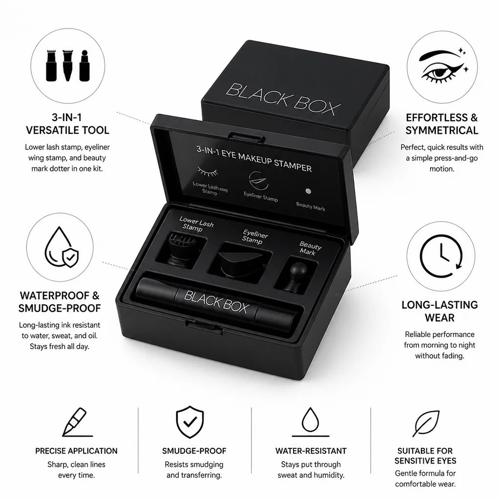 Eye Makeup Stamper 3-in-1 Waterproof & Smudge-Proof