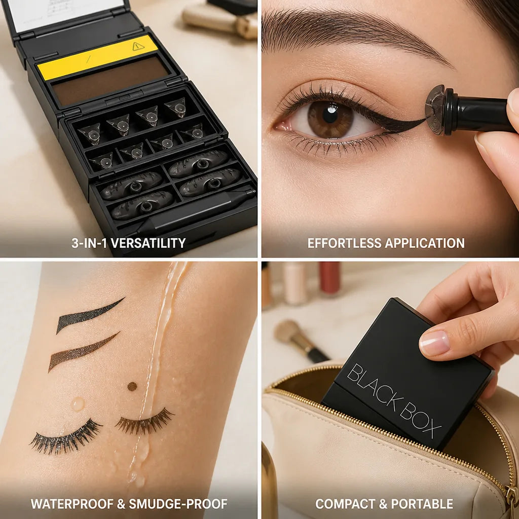Eye Makeup Stamper Kit 3-In-1 Waterproof & Smudge-Proof
