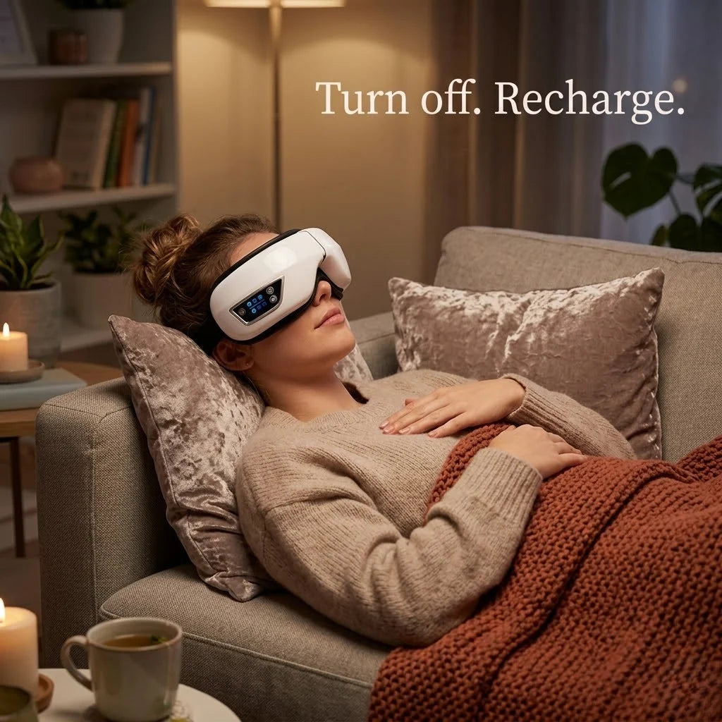 Eye Massager 108°F Heat Vibration & Air Pressure