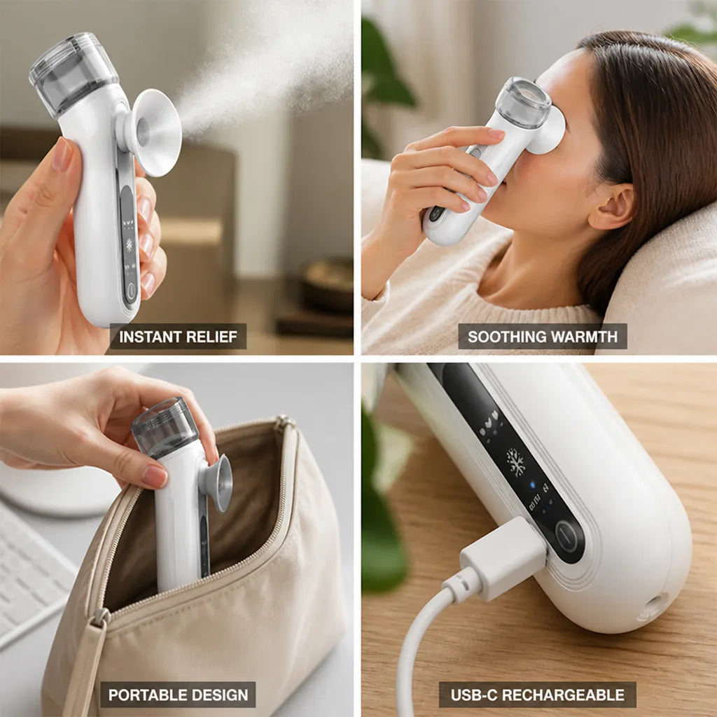 Eye Steam Mask Heat & Moisture Rechargeable USB-C