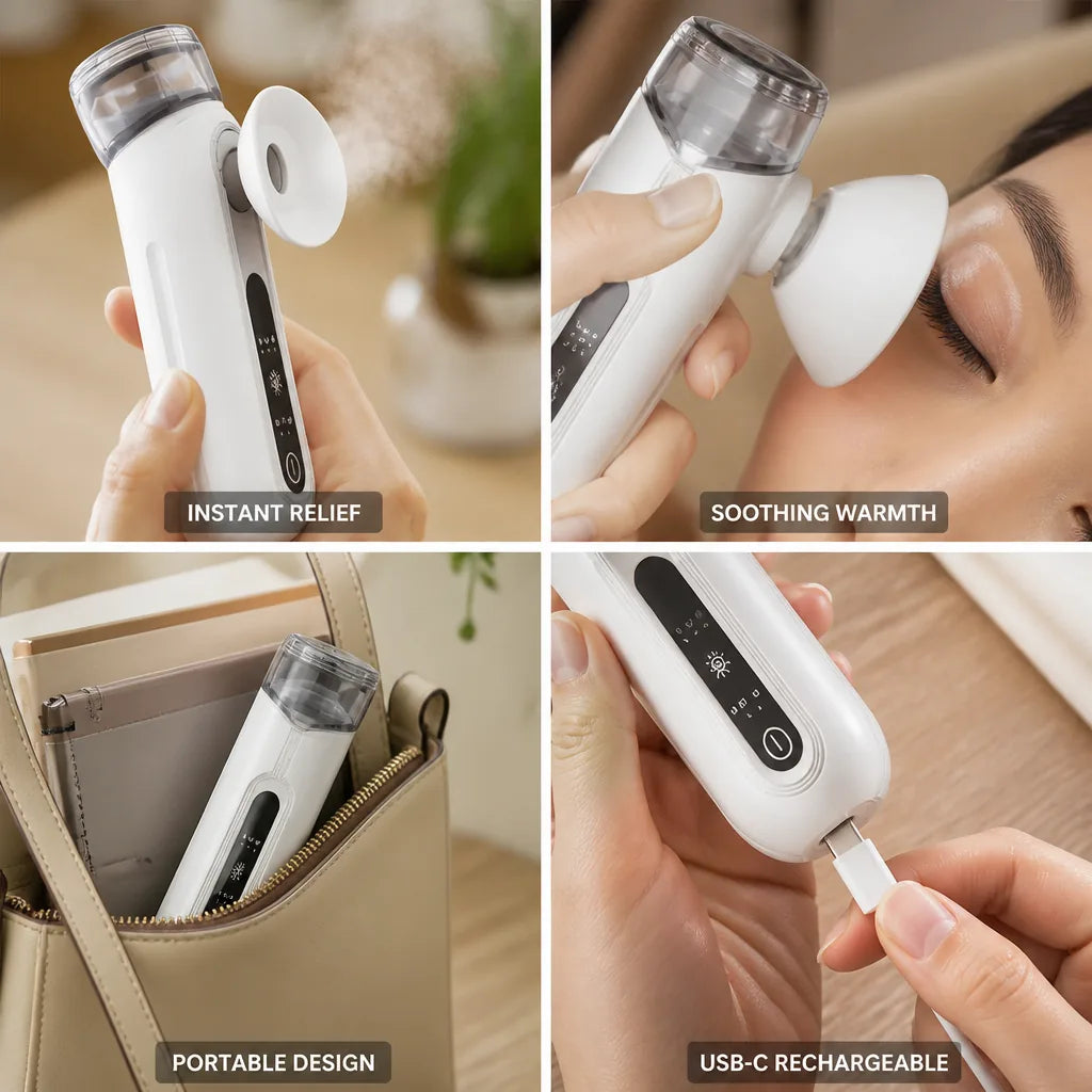 Eye Steam Mask Warm Steam & Moisture USB-C Rechargeable